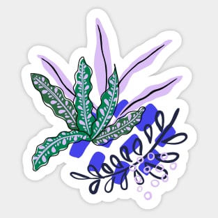 Abstract tropical print Sticker